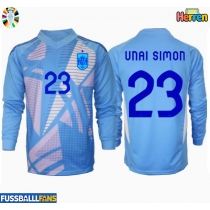 Spanien Unai Simon #23 Torwart Heimtrikot EM 2024 Langarm